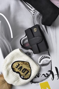 DI'SHE  MINI TOREBKA- CZARNA SKÓRA NATURALNA    