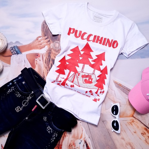 PUCCIHINO - BIAŁA BLUZKA - BIWAK