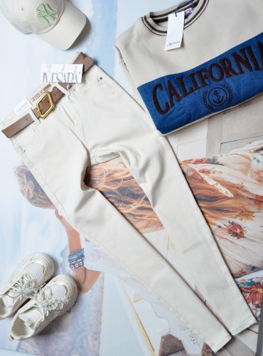 M.SARA - BEŻOWE RURKI - PUSH UP