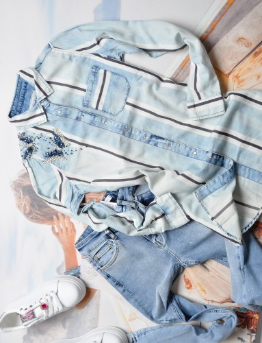 DI'SHE - KOSZULA - PASKI - MOTYLKI