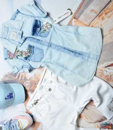 DI'SHE - KOSZULA - KRÓTKI RĘKAW - KWIATKI Z CEKINÓW