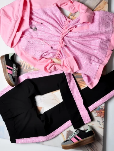 EZE - RÓŻOWY KOMPLET - PARKA