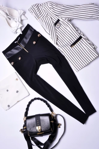 ELEGANCKIE CZARNE SPODNIE - ZWĘŻANA NOGAWKA