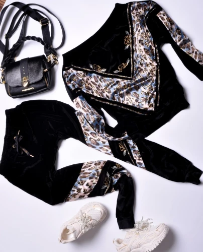 T.A.T.U - DRES CZARNO - BEŻOWY - ZŁOTA PANTERKA