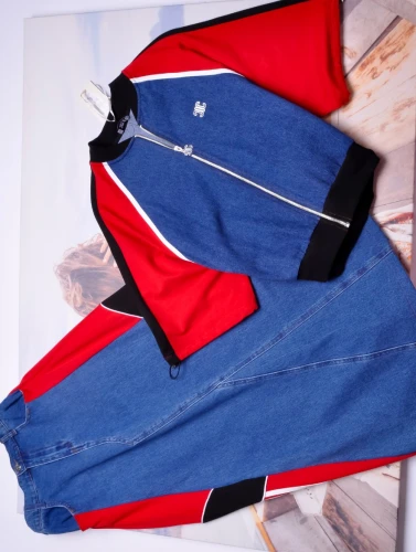 CICLO - JEANSOWY KOMPLET Z DŁUGĄ SPÓDNICĄ