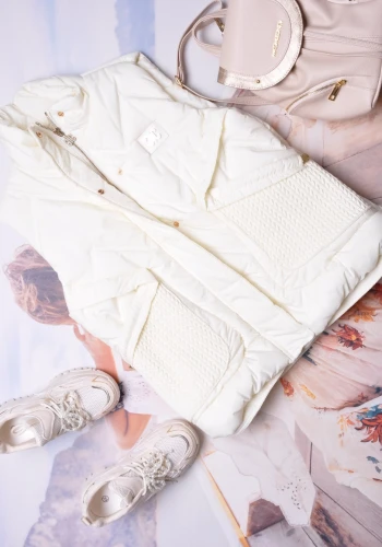 CICLO - KAMIZELKA W KOLORZE ECRU