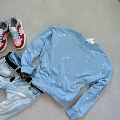 MINT - BŁĘKITNA BLUZA  - ESY FLORESY