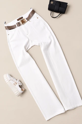 ESPARANTO - ECRU SPODNIE - WIDE LEG 