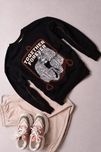 MINT - CZARNA BLUZA  - PANTERY